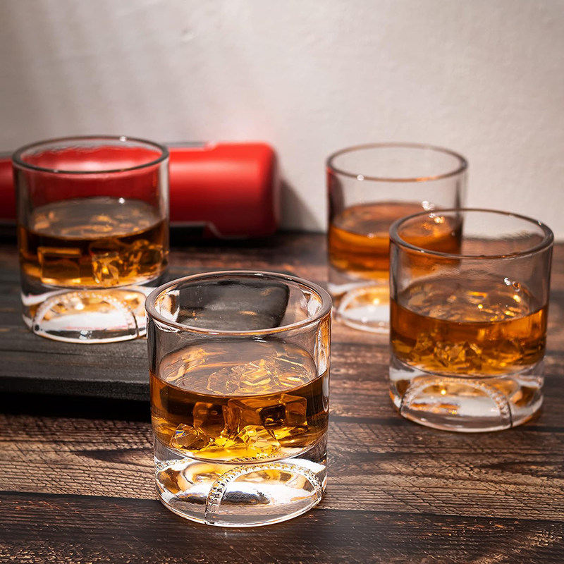 美国The Wine Savant 棒球威士忌酒杯 烈酒洋酒杯套装个性礼物