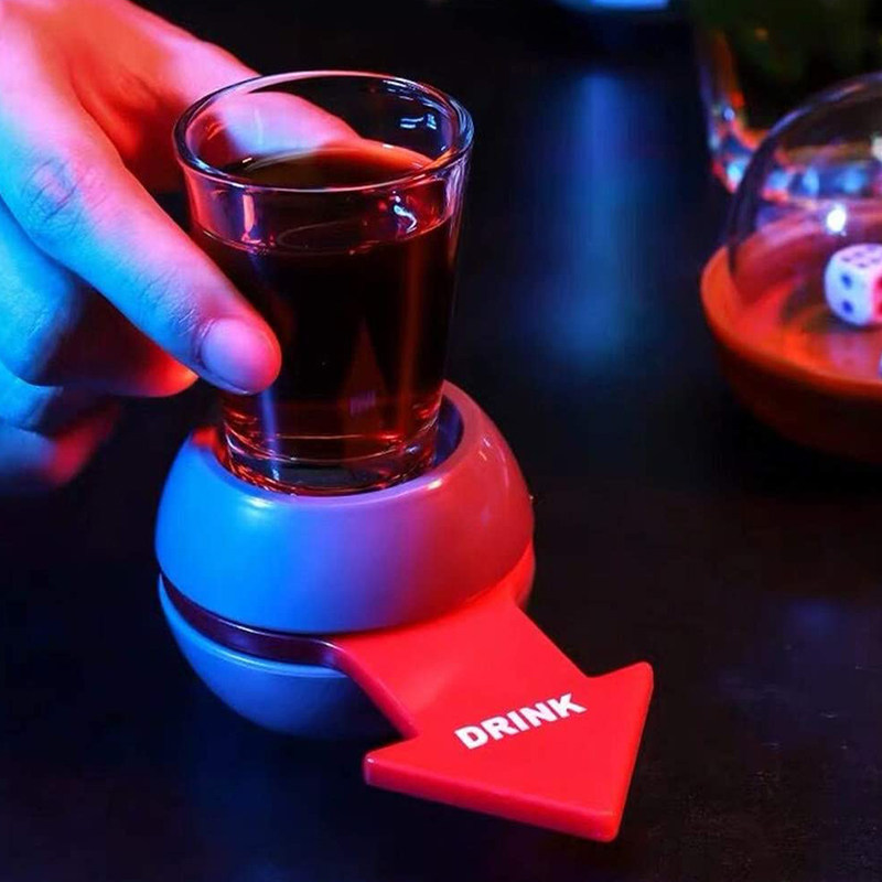 美国代购 旋转射击趣味饮酒游戏 有趣的派对酒杯烈酒杯创意礼物