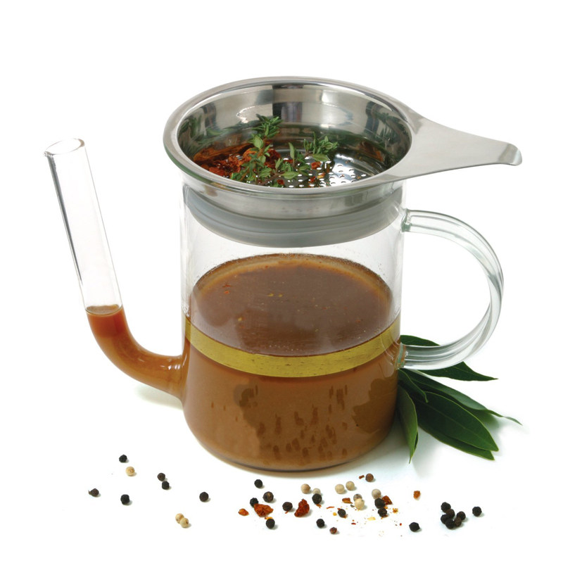 Norpro汤油分离器油脂汤汁分离器厨房煲汤过滤杯过滤勺 去油壶 1L