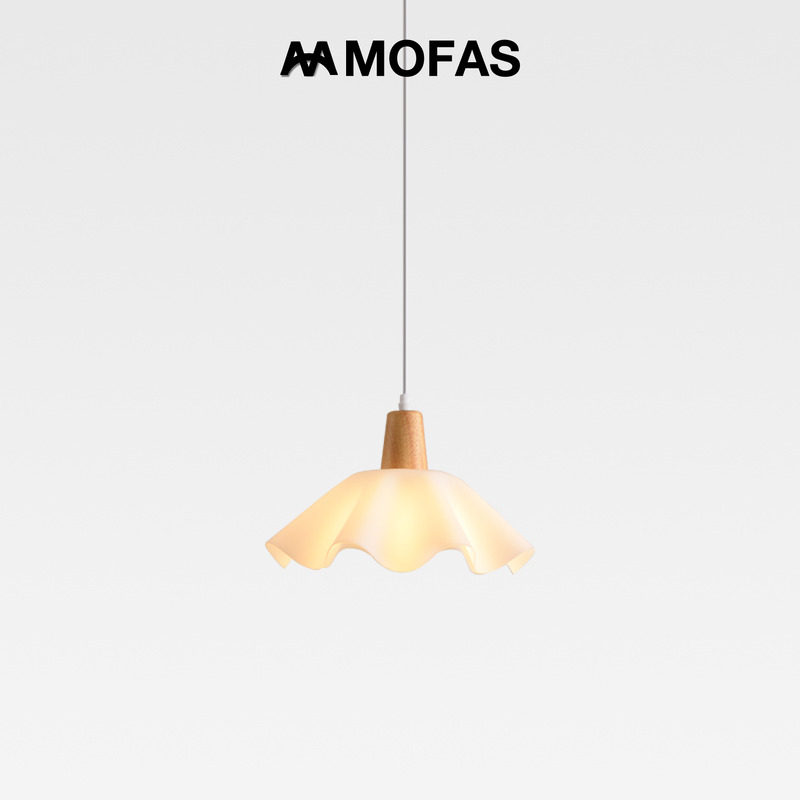 MOFAS餐厅吊灯现代简约创意田园日式极简原木床头过道玄关吧台灯