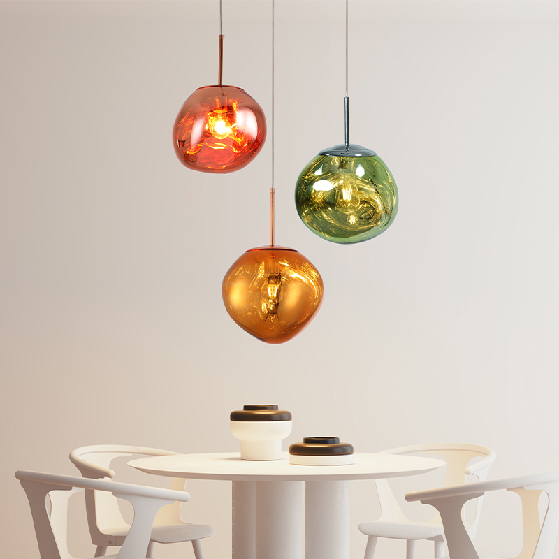 北欧现代创意个性楼梯服装店床头吧台吊灯设计师简约熔岩餐厅灯具