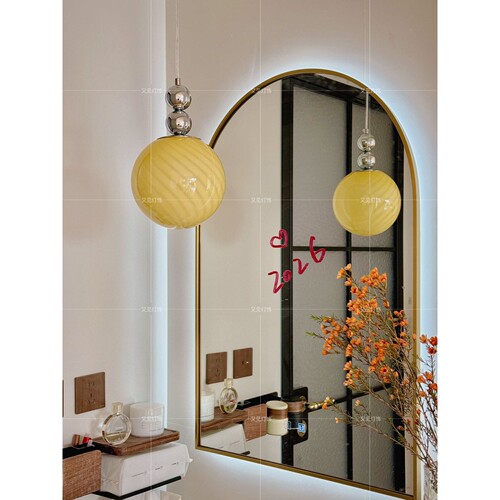 彩色泡泡气球吊灯餐厅灯包豪斯圆球糖果玻璃儿童房床头玄关吊灯