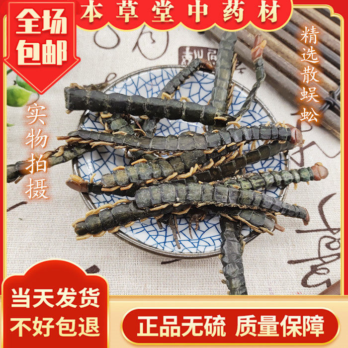 中药材国产红头蜈蚣10-17公分长蜈蚣干另有蝎子干蜈蚣水蛭干包邮