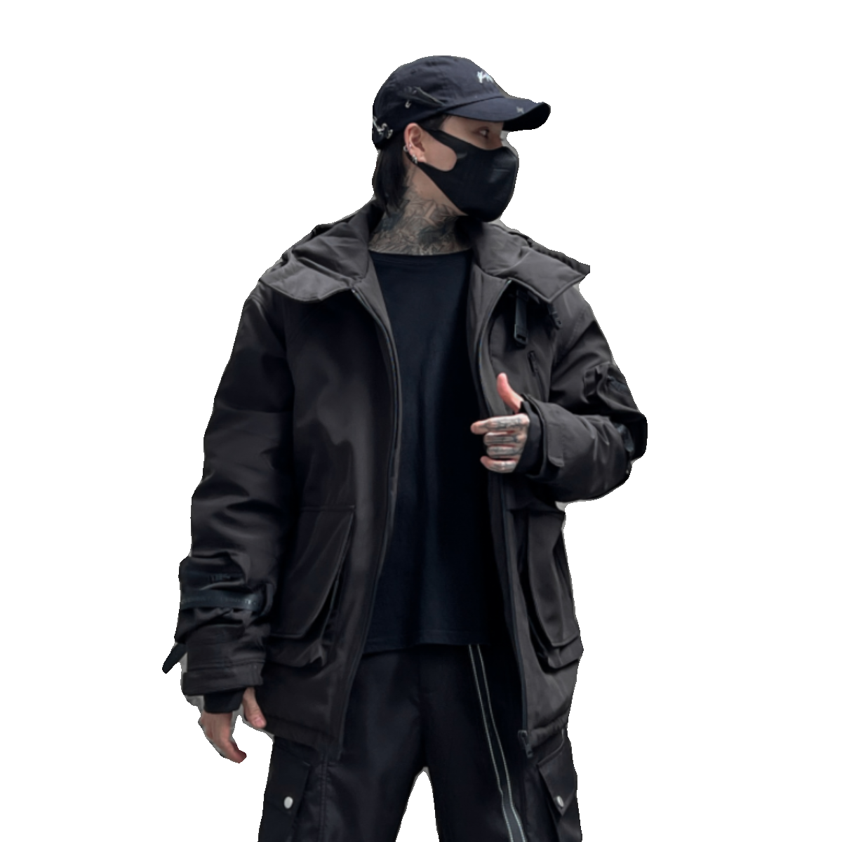 山本风暗黑男秋冬宽松夹克潮流炸街休闲工装青少年外套W355P185,男装夹克,星座101A-3