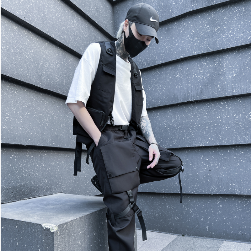 2025春夏新款宽松工装休闲马甲背心男潮流炸街帅气外套MJ65P105,男装背心/马甲,星座101A-3