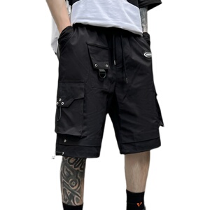 夏季伞兵冲锋工装短裤男宽松直筒五分裤休闲潮牌运动裤 DK59 P65图片