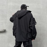 秋冬暗黑男宽松夹克潮流炸街休闲机能冲锋衣工装外套W365P165，男装夹克，星座101A-3