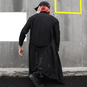 春夏男士薄款宽松衬衫个性潮流演出外套发型师服装 C23 P85图片