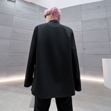 秋冬休闲男士西装外套宽松潮流炸街高级感发型师西服XF27P135，男装西服套装，星座101A-3