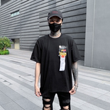 夏季男士休闲印花短袖T恤宽松圆领套头半袖上衣潮牌T414P55，男装T恤，星座101A-3