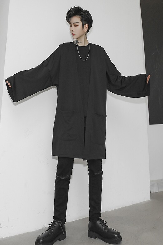 秋冬薄款披风暗黑潮牌ins男宽松休闲青年外套发型师服装W88P55,女装短外套,星座101A-3