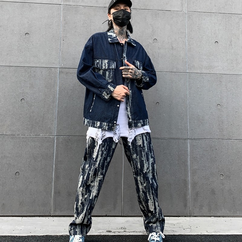 秋夹克外套宽松休闲男装一套搭配帅气长裤套装W213-P85K213-P85，男装夹克，星座101A-3