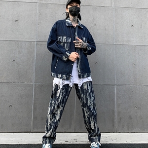 秋夹克外套宽松休闲男装一套搭配帅气长裤套装 W213-P85 K213-P85,男装夹克,星座101A-3