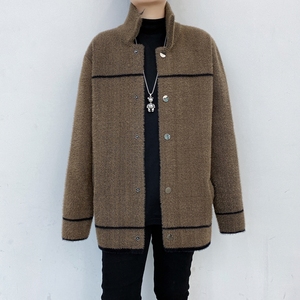 专柜品质秋冬季仿貂绒男夹克潮流韩版修身发型师服装外套W193P155图片