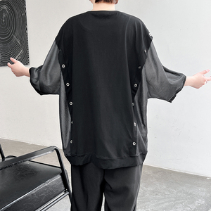 夏季暗黑男士个性潮流短袖T恤宽松圆领半袖上衣 T678 P75图片