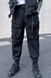 2025春机能风伞兵装裤男潮流宽松束脚立体袋青少年长裤K937P115，男装休闲裤，星座101A-3