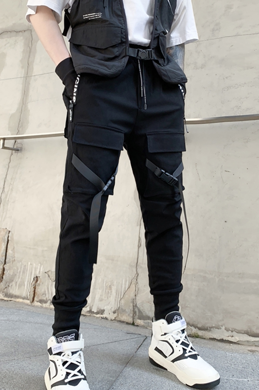 2025春夏工装机能风弹力男士潮牌ins束脚休闲青春裤子K903P85,男装工装外套,星座101A-3
