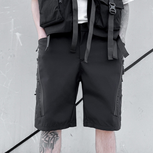 夏季伞兵机能风工装短裤男宽松直筒五分裤休闲潮流裤子 DK77 P75图片