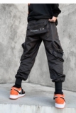 秋冬机能大口袋工装裤男抽绳小众青年休闲宽松长裤K875P85，男装工装外套，星座101A-3