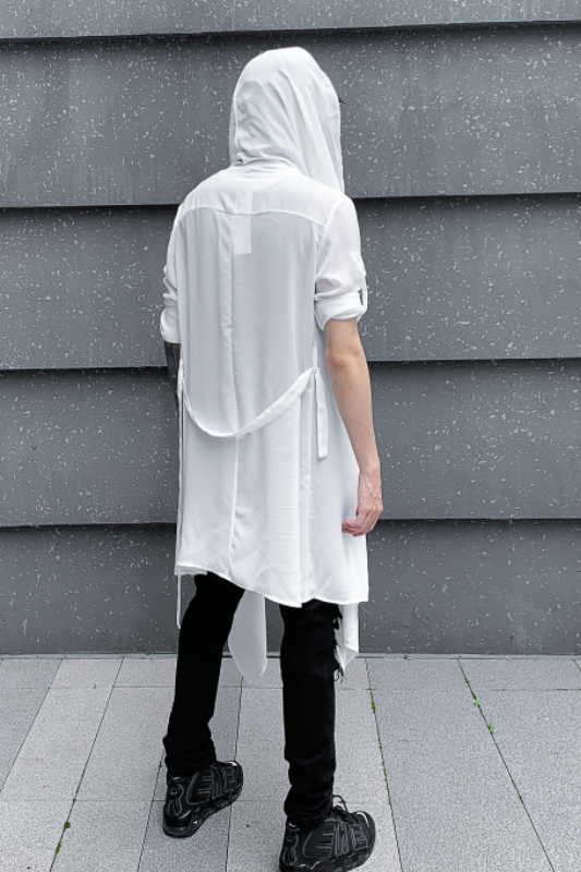 春夏男士薄款宽松衬衫个性潮流演出外套发型师服装C23P85,男装衬衫,星座101A-3