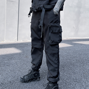 2025春季机能风伞兵工装裤男潮流宽松束脚青少年长裤 K930 P105图片