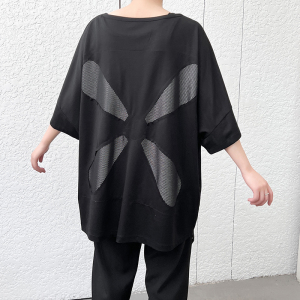 夏季男士暗黑纯色短袖T恤宽松休闲潮流半袖上衣 T679 P75图片