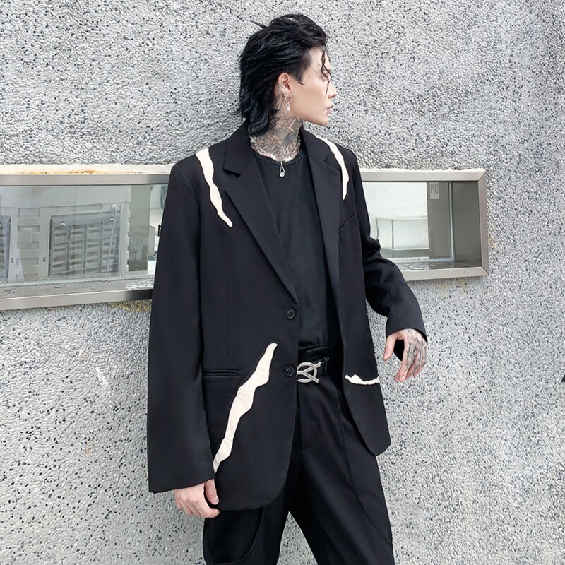 2025秋冬西服男解构宽松潮流帅气青年发型师高级感外套XF13P145,男装西服,星座101A-3
