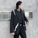 秋冬西服男解构宽松潮流痞帅气青年发型师高级感外套XF13P145，男装西服，星座101A-3