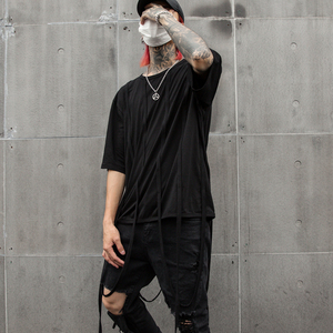 夏季新款T恤潮纯色男短袖ins超火时尚T恤舞台装发型师 T404 P55,男装T恤,星座101A-3