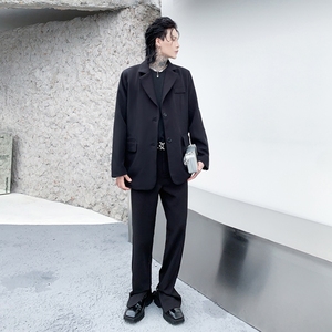 秋冬西服男垂感长裤潮流一套搭配帅气发型师高级感套装 XF16 P195图片