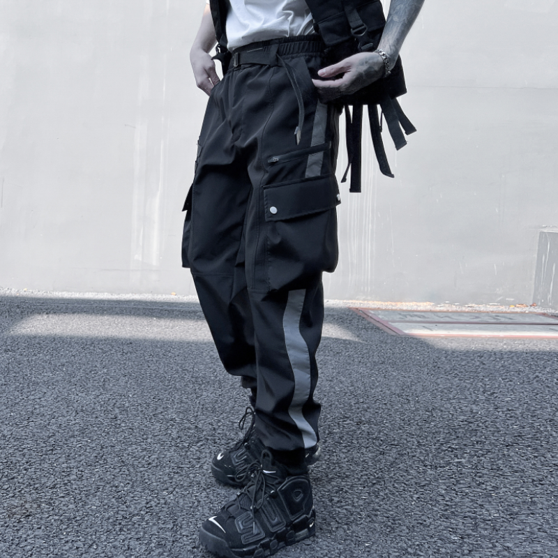 2025春季机能风伞兵工装裤男潮流宽松束脚百搭ins长裤K951P105,男装工装外套,星座101A-3
