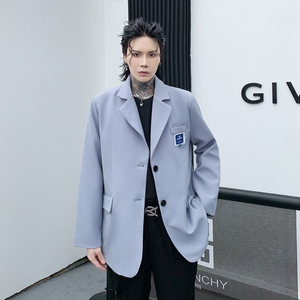 秋冬小西装外套男潮流炸街小单西休闲男宽松西服上衣 XF02 P95图片