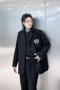 秋冬小西装外套男高级韩版单西休闲男士宽松西服上衣 XF02 P95图片