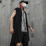 夏季潮男士马甲背心个性潮暗黑系长款披肩发型师服装MJ30P85，男装背心/马甲，星座101A-3
