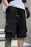 夏季多口袋伞兵机能工装短裤男士潮流ins冲锋裤五分裤DK59P65，男装牛仔裤，星座101A-3