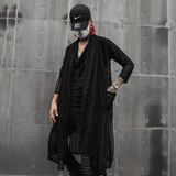 潮牌春夏新款男士衬衫纯色时尚个性潮风长款衬衣外套CT423P75，男装衬衫，星座101A-3