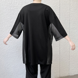 夏季新款暗黑宽松圆领短袖T恤个性口袋潮流半袖上衣T659P75，男装T恤，星座101A-3
