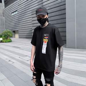 夏季男士休闲印花短袖T恤宽松圆领套头半袖上衣潮牌 T414 P55图片