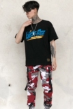 2025夏款男士宽松圆领短袖T恤潮高街青年字母印花休闲T378P40，男装T恤，星座101A-3