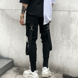 2025春夏装男士休闲小脚裤暗黑潮夜场锥形弹力哈伦裤K558P85，男装休闲裤，星座101A-3