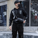 2025秋冬新款男士嘻哈连帽卫衣潮男生bf原宿风男装CT655P85，男装卫衣，星座101A-3