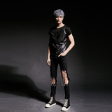 2022潮男夏款非主流演出服个性短袖T恤夜场朋克发型师潮T310P55，男装T恤，星座101A-3