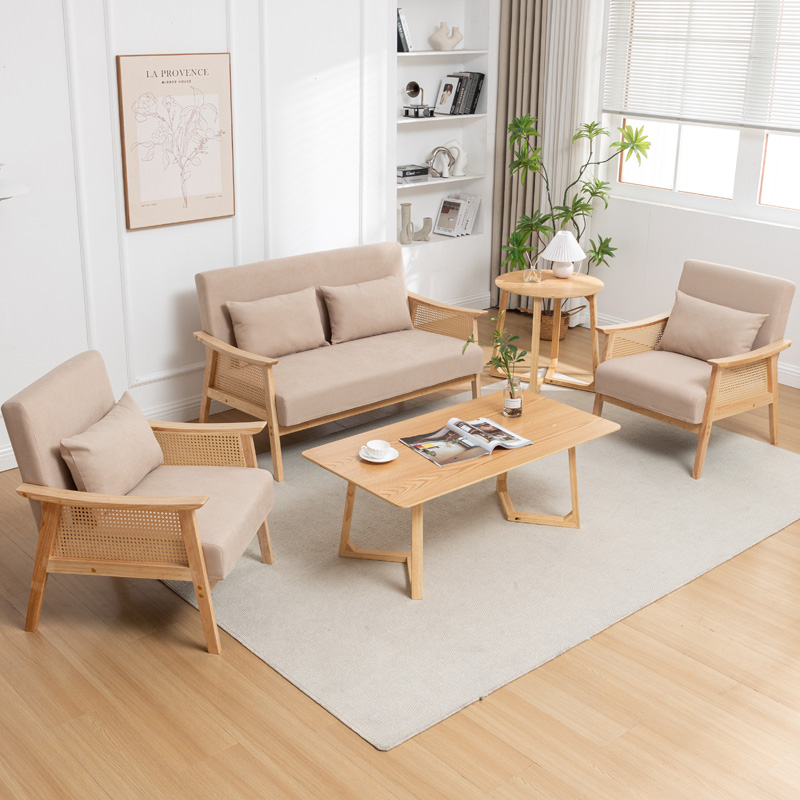 办公套装简约办公室沙发商务休闲洽谈会议室接待室沙发茶几组合