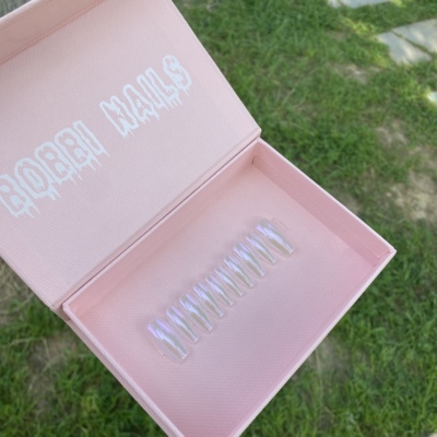 BOBBINAILS月光魔镜粉荧光芭比电镀粉高级简约可拆卸穿戴甲