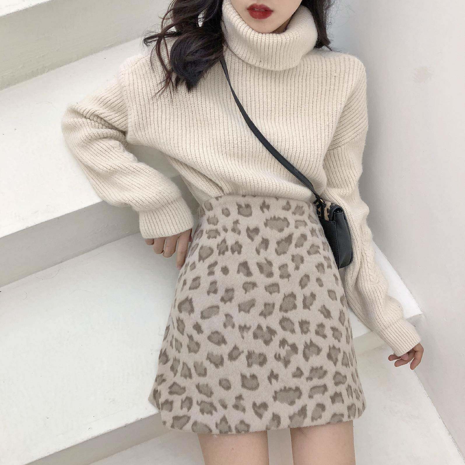 复古新款毛呢半身裙2018秋冬新款高腰复古短裙百搭包臀a字冬裙女|ruв категории Женская одежда, юбка - от Buy2taobao.com для оказания профессиональной услуги покупки агента Taobao