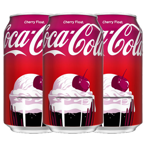 北美进口Coca-Cola Dirty Soda奶油冰激凌樱桃可口可乐碳酸饮料