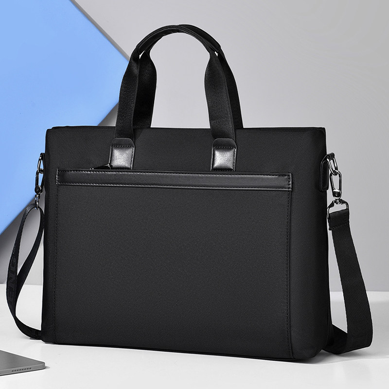 大容量商务手提包男款公文包文件包电脑包包单肩包男士斜挎包男包