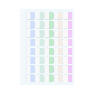 便利贴活页本纸质索引贴标签贴纸学生用笔记本小条可书写便签纸便签分类记号贴标记贴ins书签透明指示书签