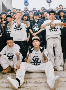 G-BLOCK联名CYPHER专辑盛宇功夫胖刘聪gai演唱会潮牌印花短袖T恤