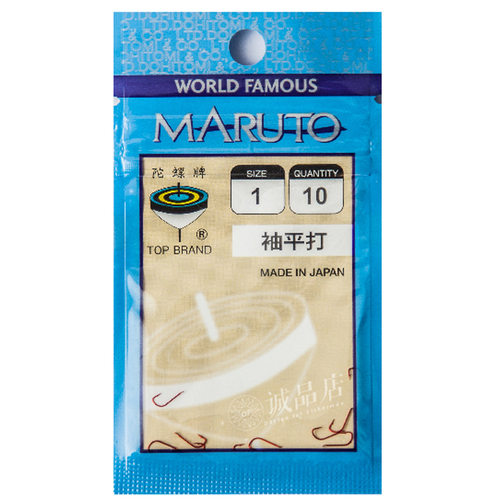 日本进口土富陀螺牌钓针袖平打有倒刺台钓钩上黑/赤/金色鱼钩